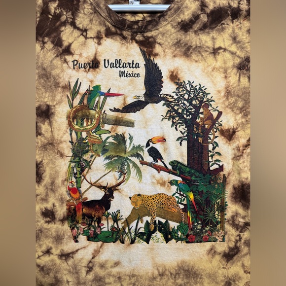 Vintage Tye Dye Viva Mexico Graphic Tee Shirt - Picture 4 of 11